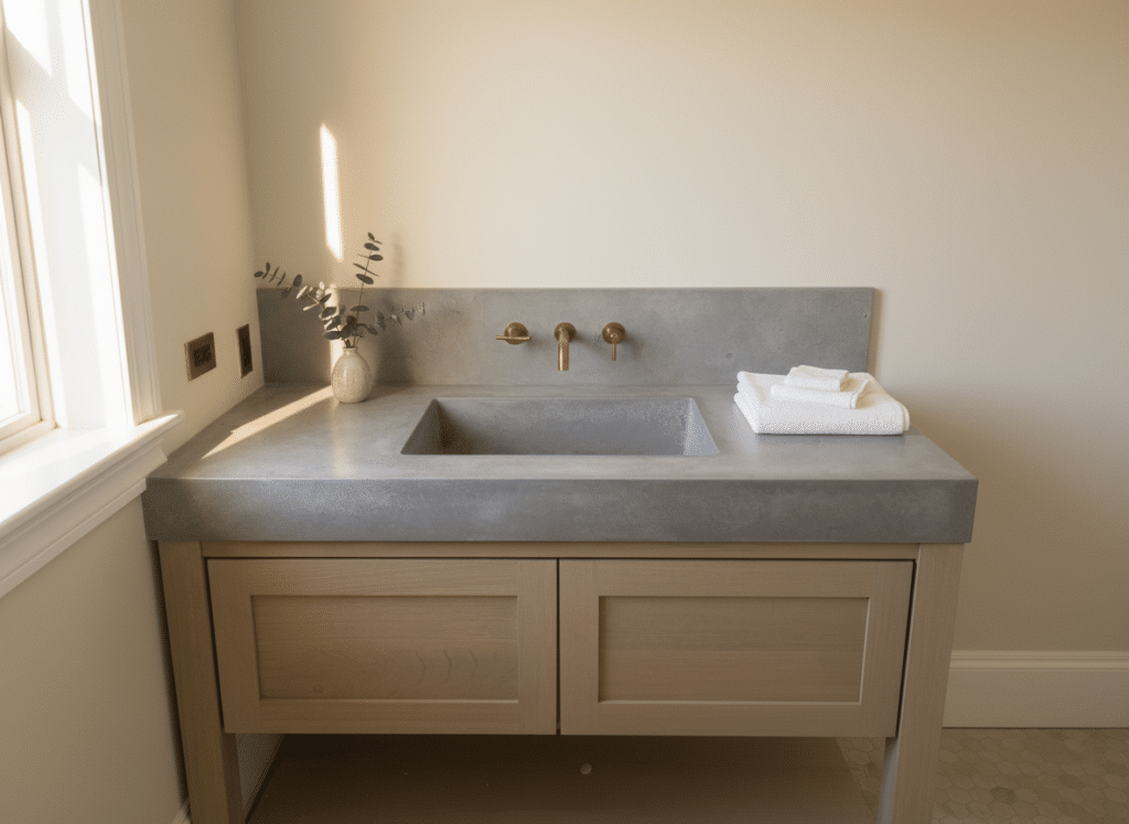 Vanity and backsplash | Bathroom | Twilight Gray